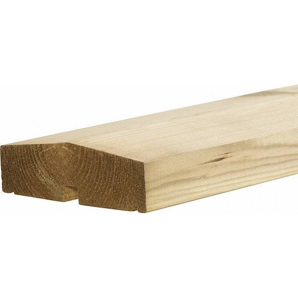 PLUS Plank Profilzaun Holz BxH 1740 x 910 mm natur. PLUS AS 84160149-4
