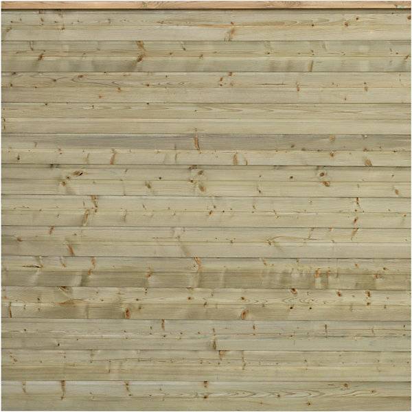 PLUS Plank Profilzaun Holz BxH 1740 x 1660 mm natur. PLUS AS 84160549-0