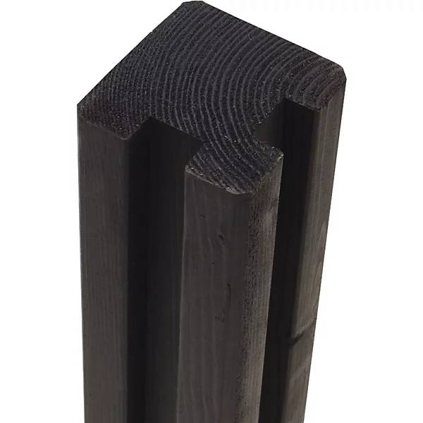 Profilpfosten Ecke 2 Spuren Höhe 2680 mm schwarz. PLUS AS 84158149-0