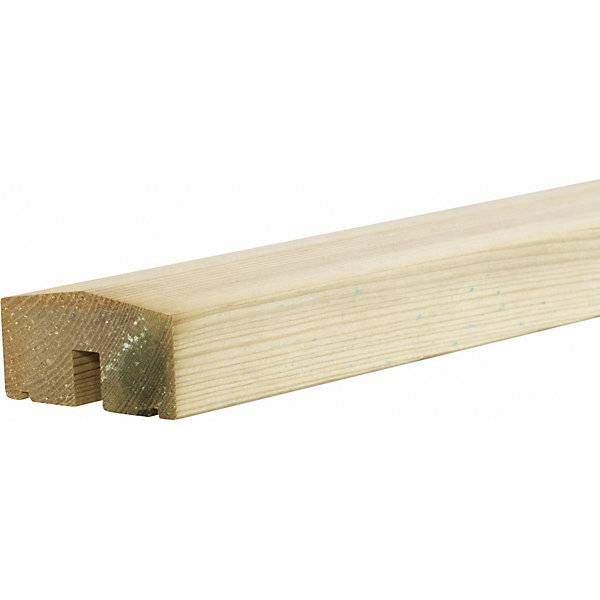 PLUS Plank Profilzaun mit Glas Holz BxH 1740 x 1630 mm natur. PLUS AS 84161049-2