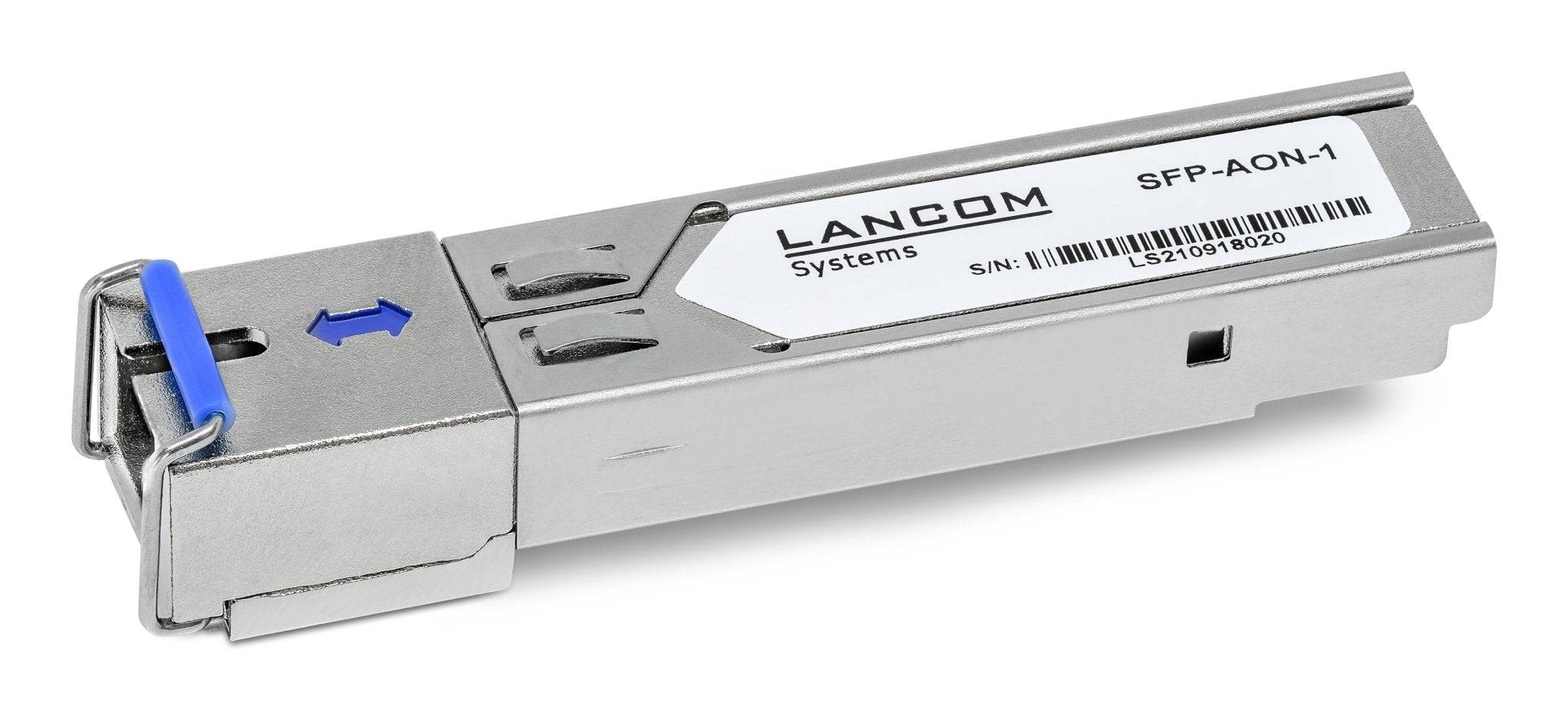 LANCOM SFP-AON-1 - SFP (Mini-GBIC)-Transceiver-Modul - 1GbE, AON - 1000BASE-BX20-U, 1000Base-BX10-U - SC/APC Einzelmodus-1