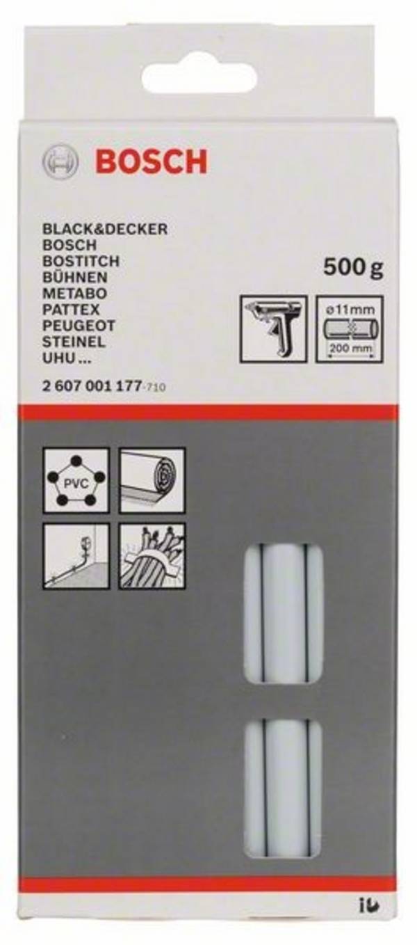 Schmelzkleber, 11 x 200 mm, 500 g, grau