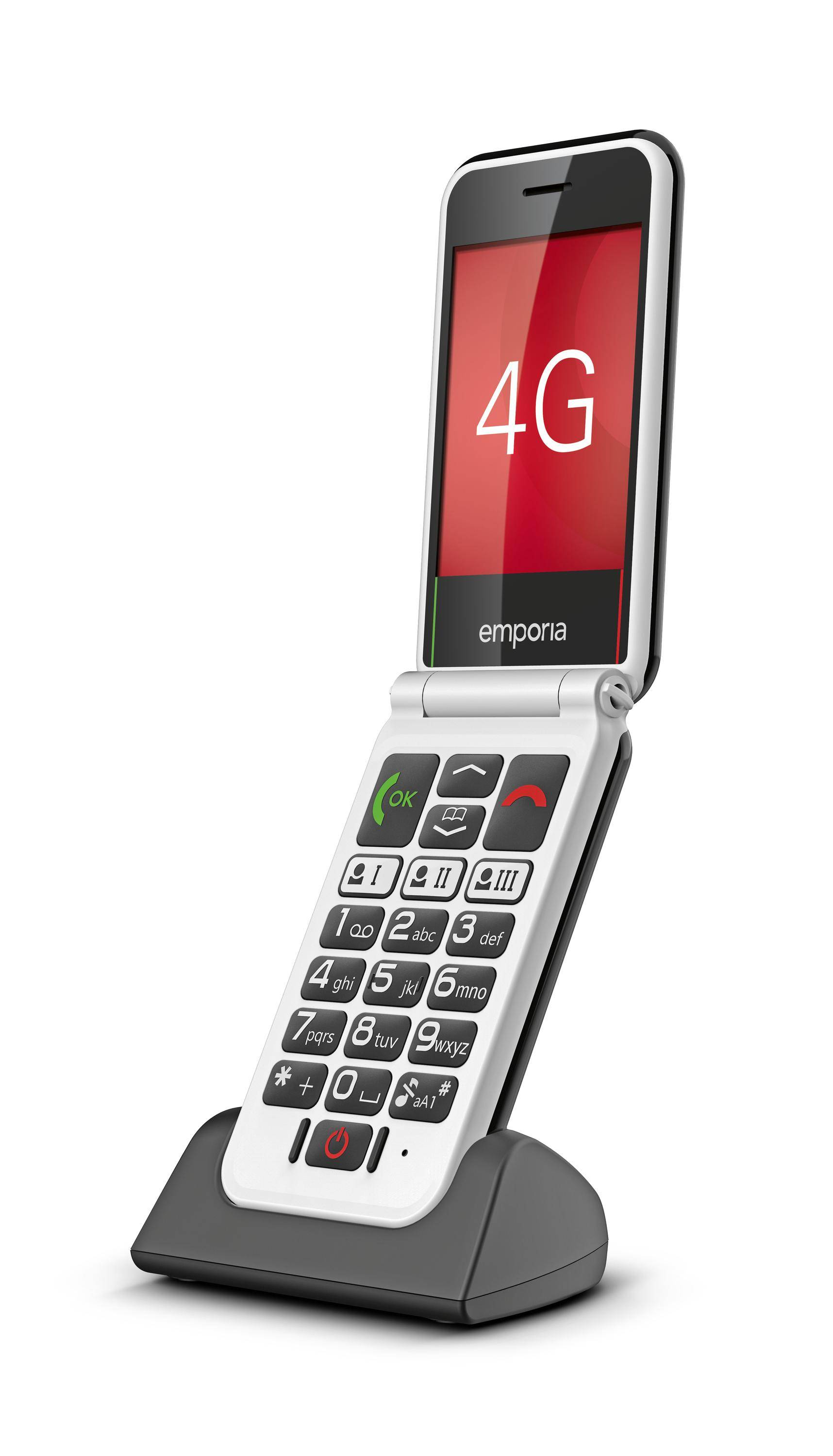 Emporia emporiaSIMPLICITYglam.4G - 4G Feature Phone - RAM 64 MB / Interner Speicher 128 MB - microSD