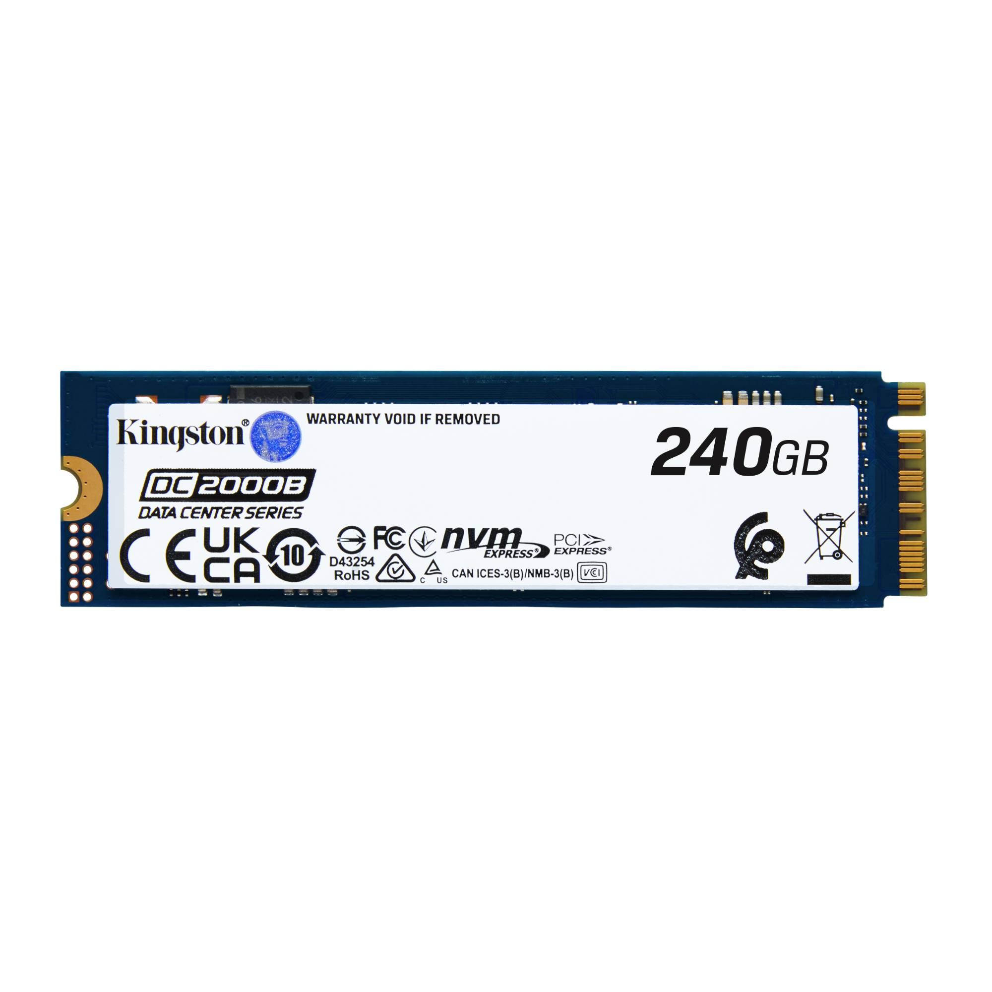 Kingston Data Center DC2000B - SSD - Enterprise - 240 GB - intern - M.2 2280 - PCIe 4.0 x4 (NVMe)-1