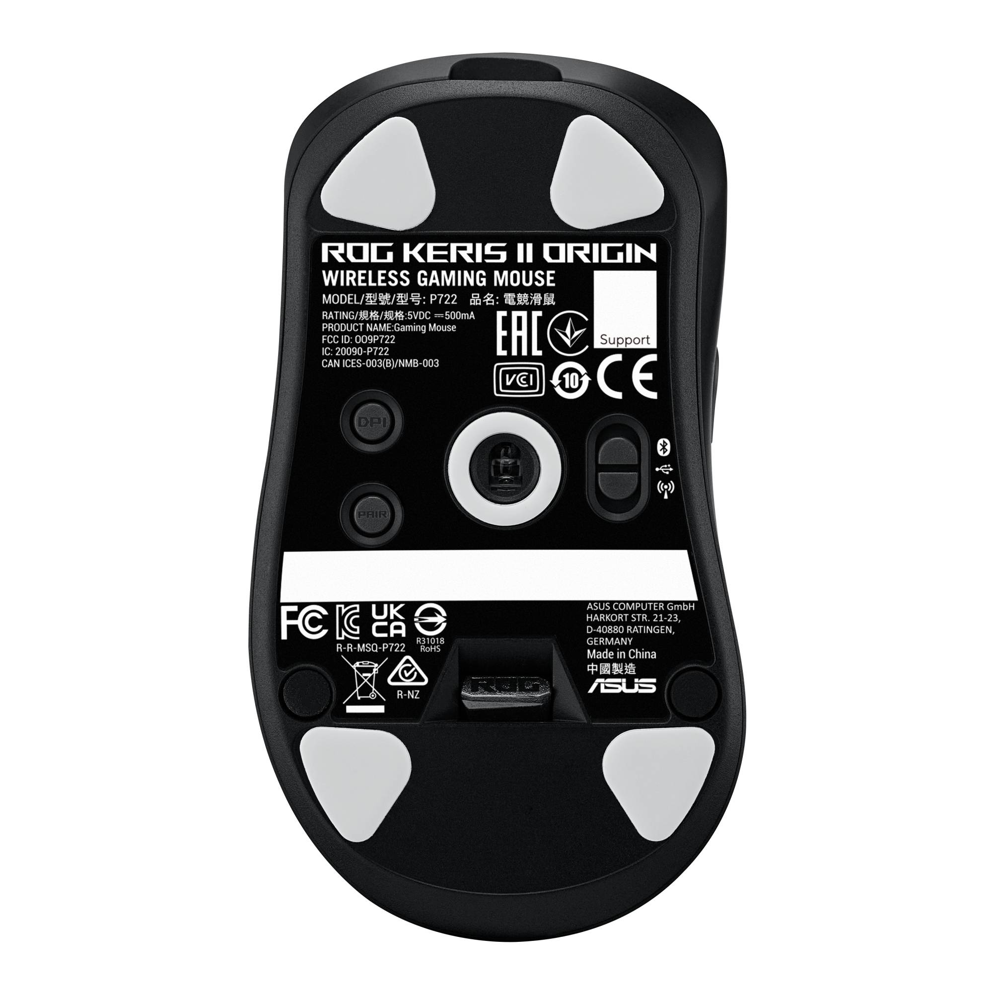 ASUS ROG Keris II Origin Wireless Black, 42000 dpi, USB/Bluetooth-1