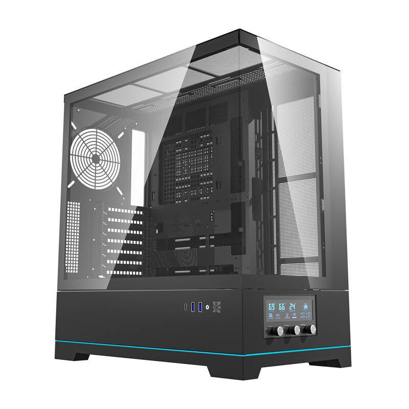 Darkflash DY451 Computergehäuse ohne Lüfter (schwarz)-0