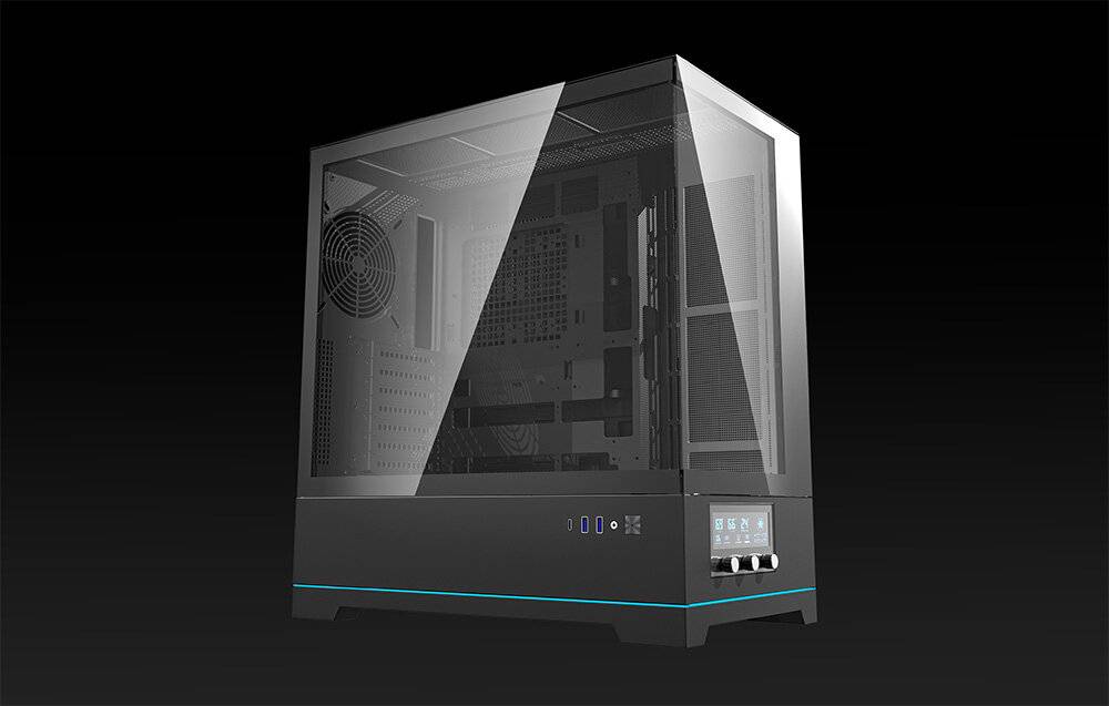 Preisbild für Darkflash DY451 Computergehäuse ohne Lüfter (schwarz)