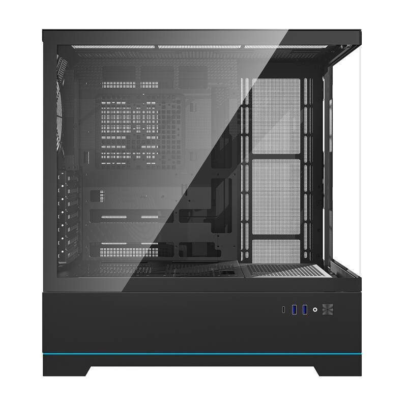 Symbolbild für Darkflash DY451 Computergehäuse ohne Lüfter (schwarz)