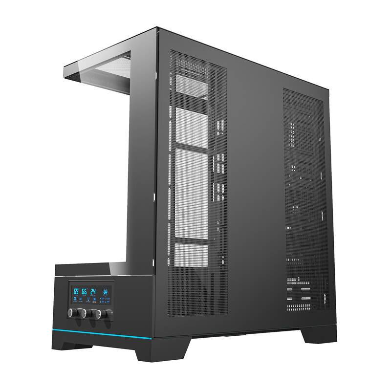 Symbolbild für Darkflash DY451 Computergehäuse ohne Lüfter (schwarz)