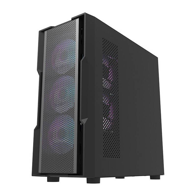 Symbolbild für Darkflash DK431 Mesh Computergehäuse (schwarz) + 4 ARGB Lüfter