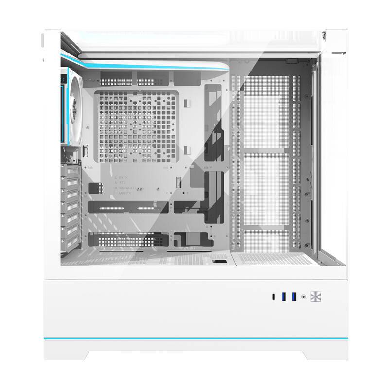 Darkflash DY450 PRO Computergehäuse (weiß) + 1 Lüfter-1