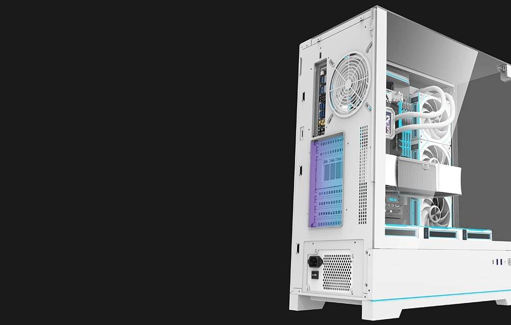 Darkflash DY450 PRO Computergehäuse (weiß) + 1 Lüfter-3