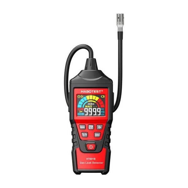 Gasleckdetektor Habotest HT601B mit HD-LCD-Display, Temperaturmessung und Alarmfunktion