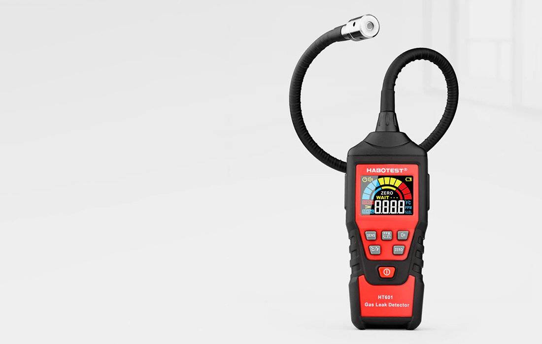 Preisbild für Gasleckdetektor Habotest HT601B mit HD-LCD-Display, Temperaturmessung und Alarmfunktion