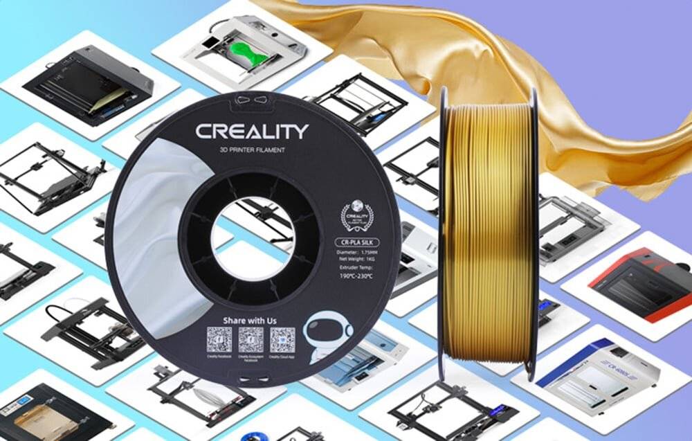 Creality Creality3D - Gold - 1 kg - Box - CR-Silk PLA-Filament (3D)-4