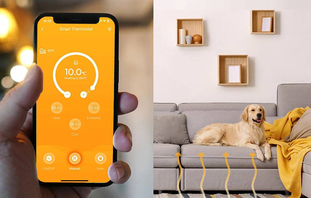 Smart WiFi Thermostat Meross MTS200BHK(EU) (HomeKit)-3