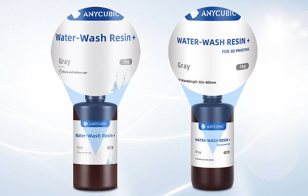 AnyCubic Wasser-Wasch-Harz + (Grau)-5