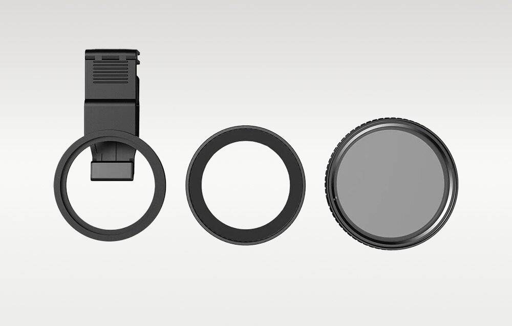 Mobiler Klemmfilter Apexel HD Glas 67mm ND400 APL- 67VND400-4