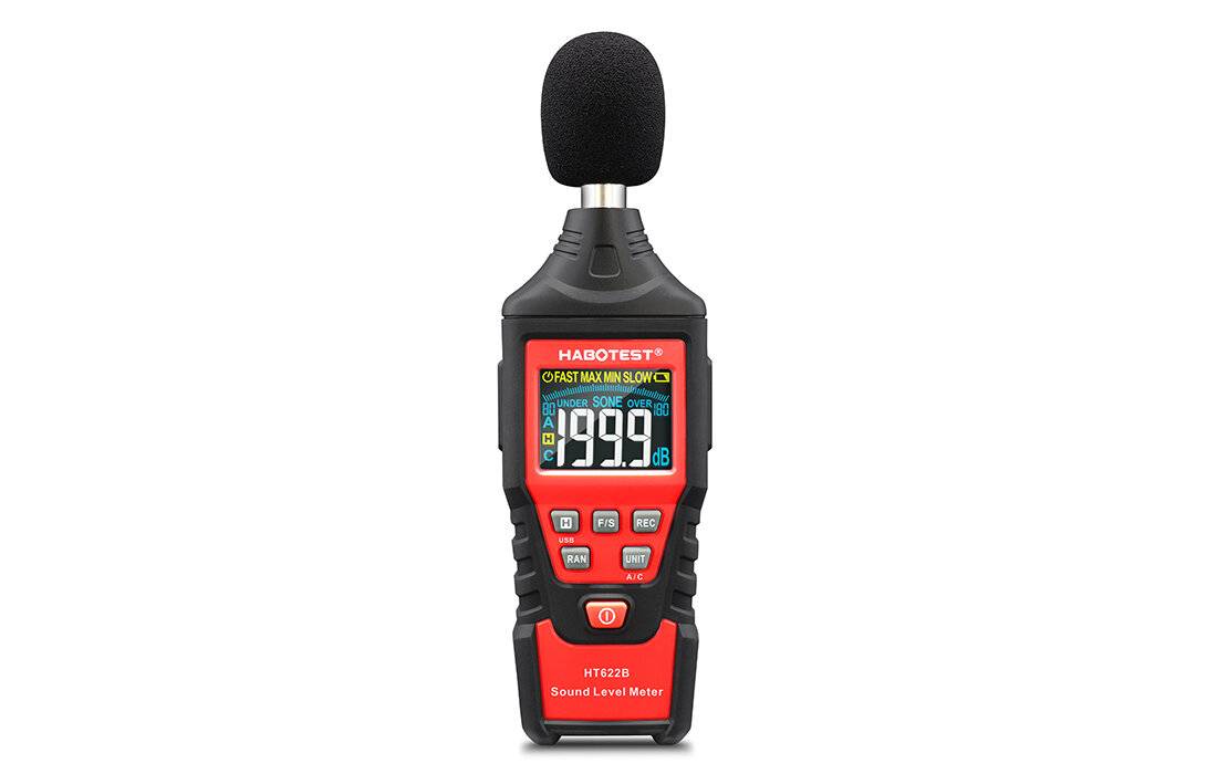 Preisbild für Habotest HT622B Digitales Schallpegelmessgerät, 30-130 dB, USB-Anschluss, Farbdisplay