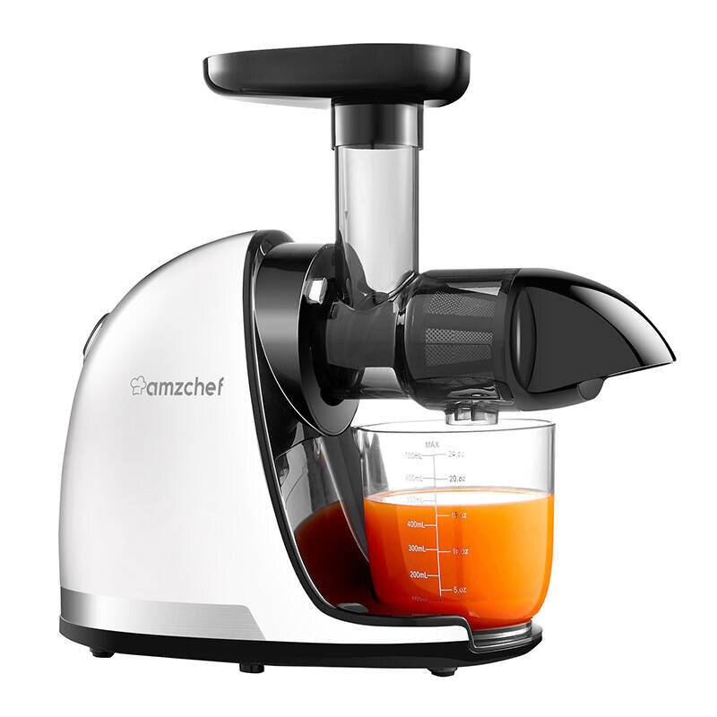 Langsam-Entsafter AMZCHEF 1501-WT (Weiß)-0