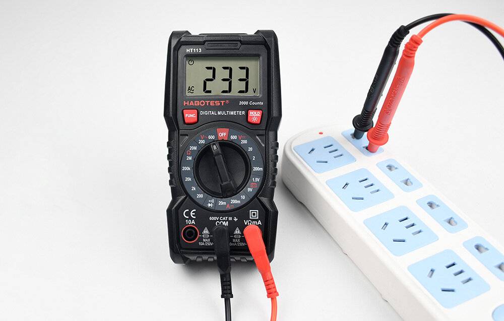 Digitales Universalmultimeter Habotest HT113, CAT III 600V, 2000 Counts-1