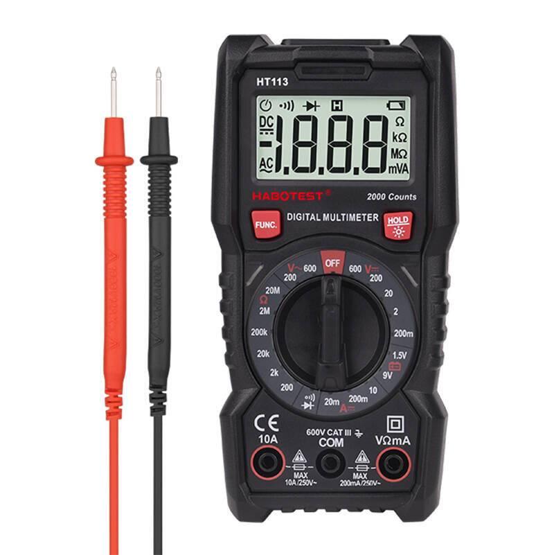 Digitales Universalmultimeter Habotest HT113, CAT III 600V, 2000 Counts-2