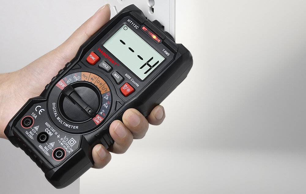Habotest HT113C Digital-Multimeter, 6000 Counts, NCV, AC/DC Spannung/Strom, Widerstand-1