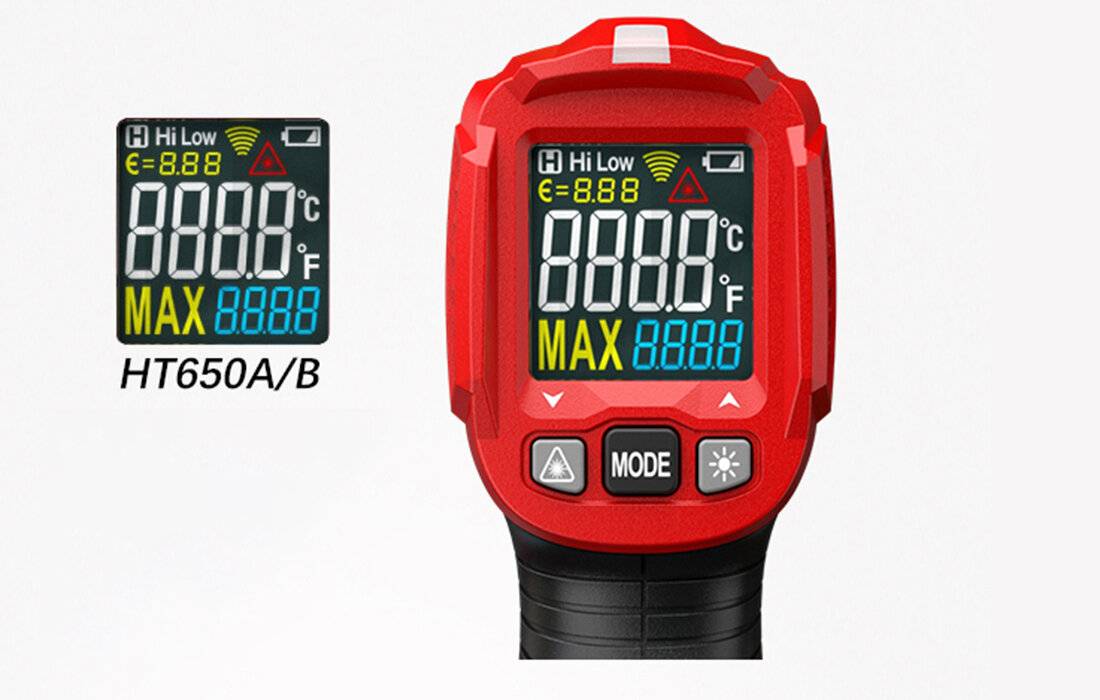 Habotest - HT650B - Laser-Pyrometer mit LCD-Display Habotest HT650B-3