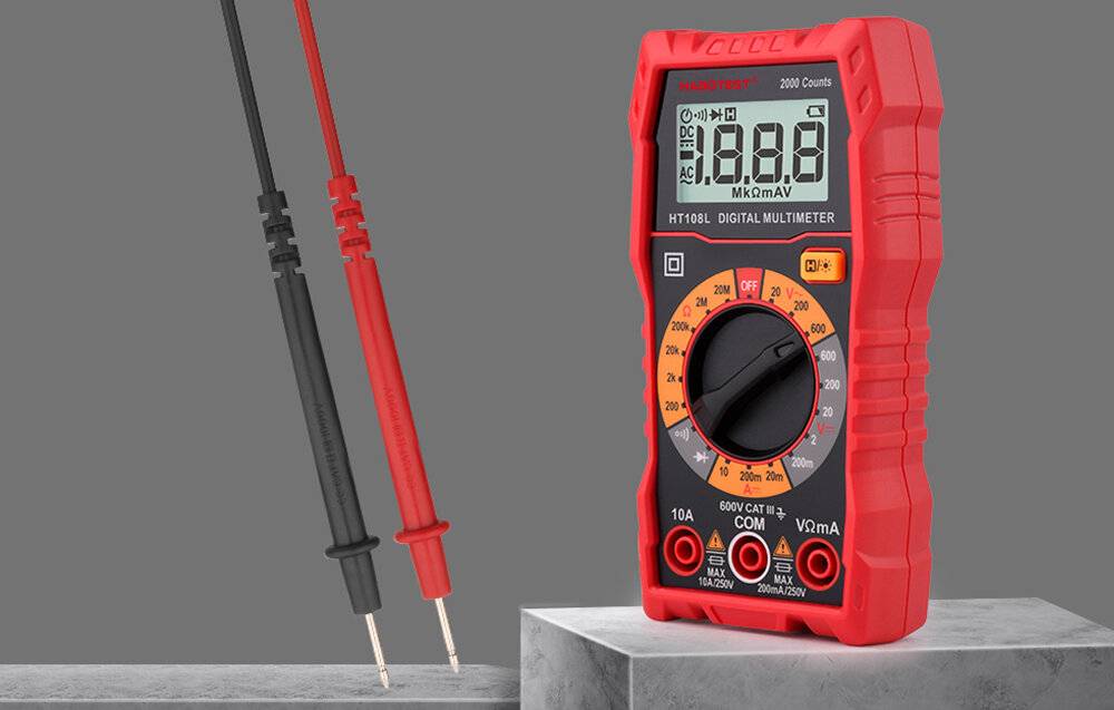 Habotest HT108L Digital-Multimeter, CAT III 600V, 2000 Counts, True RMS-1