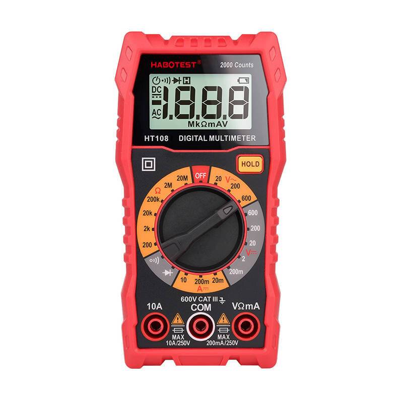 Habotest HT108L Digital-Multimeter, CAT III 600V, 2000 Counts, True RMS-2
