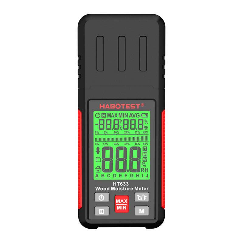 Holzfeuchtemessgerät Habotest HT633 für Holz, Beton und Putz, 0,0 % - 57,0 % Feuchte-0