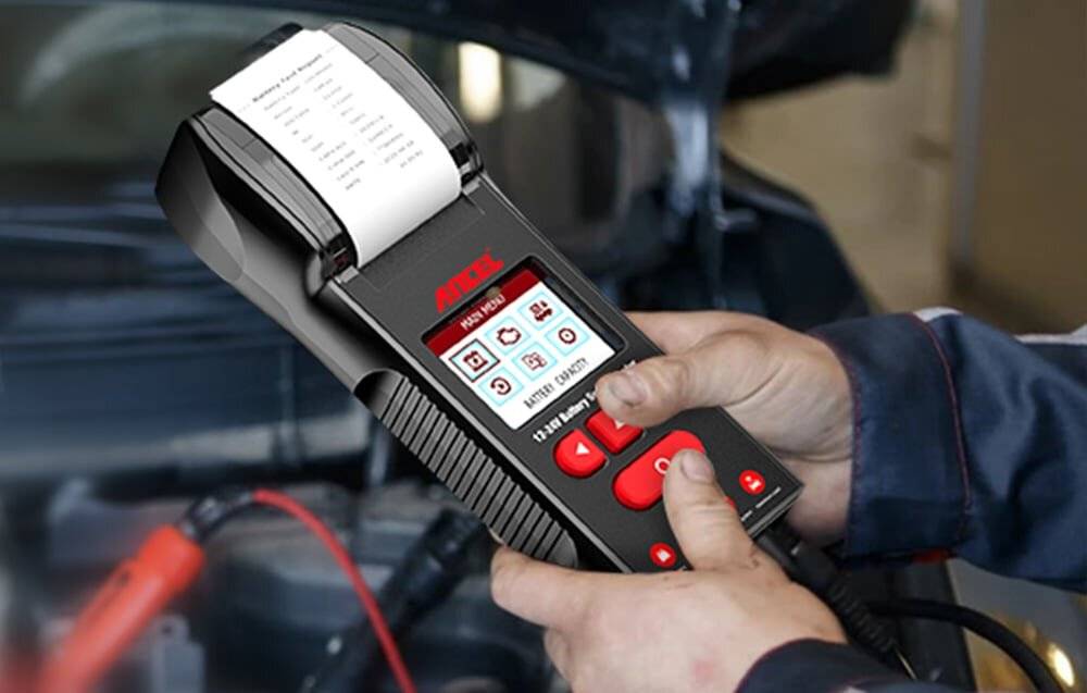 Batterietester Ancel BST600 mit Thermodrucker, 12V/24V, für Blei-Säure/AGM/GEL-1