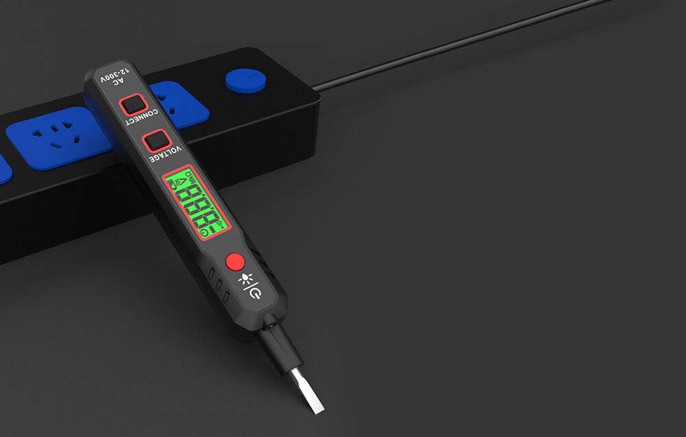 Habotest HT89 Berührungsloser Spannungs- & Diodenprüfer, AC 12-300 V, LCD, Taschenlampe-1