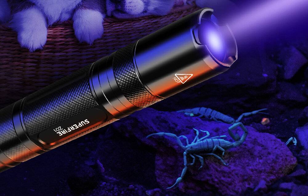 UV-Taschenlampe Superfire Z01, 365NM, USB-1
