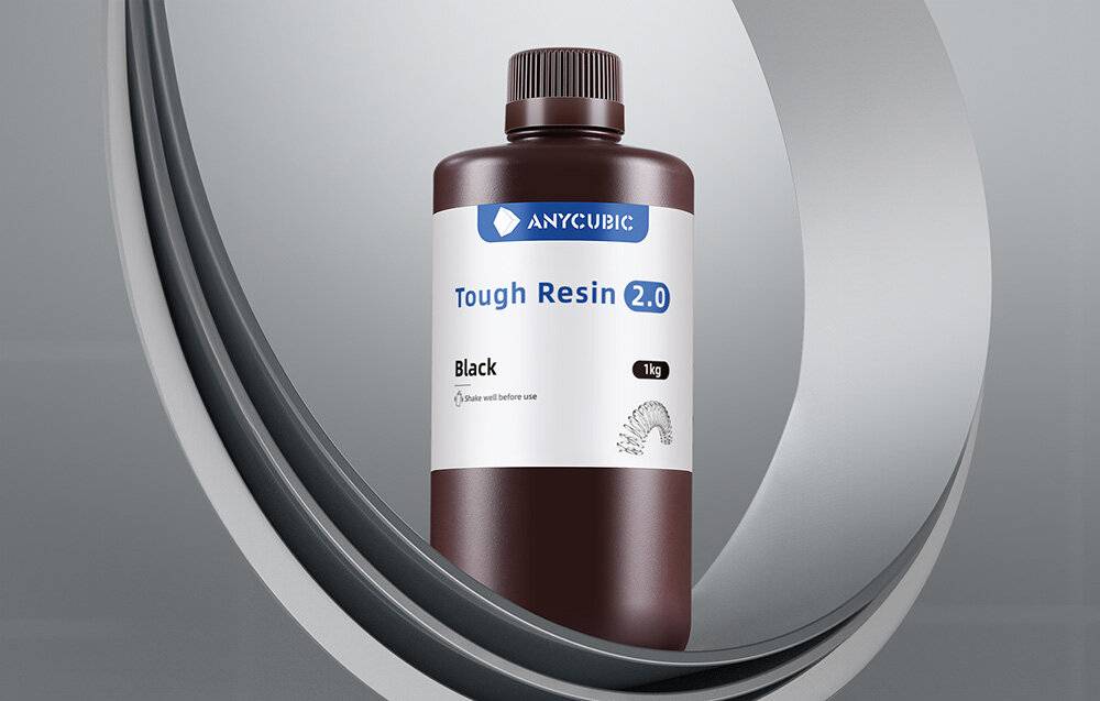Anycubic Tough Resin 2.0, 1kg, schwarz-3