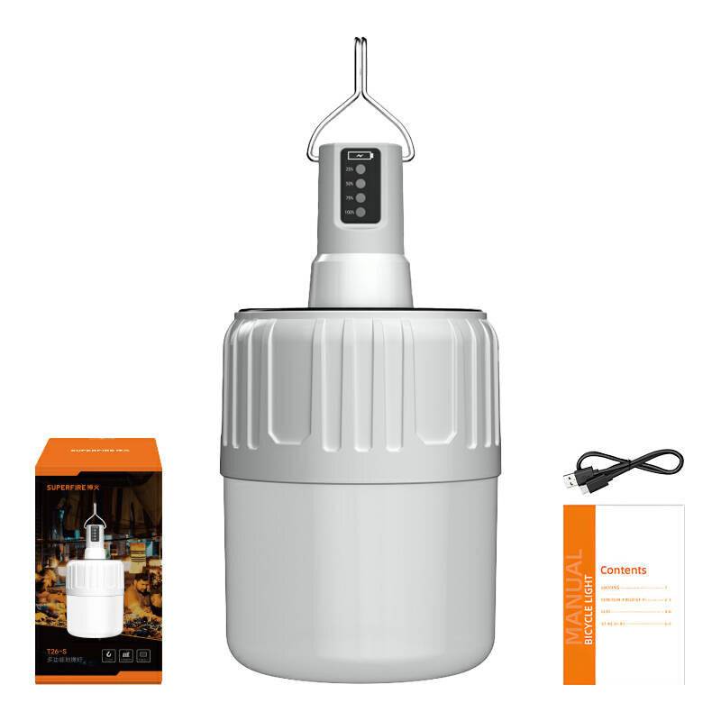 Solar-Campinglampe Superfire T26-S, 500lm-2