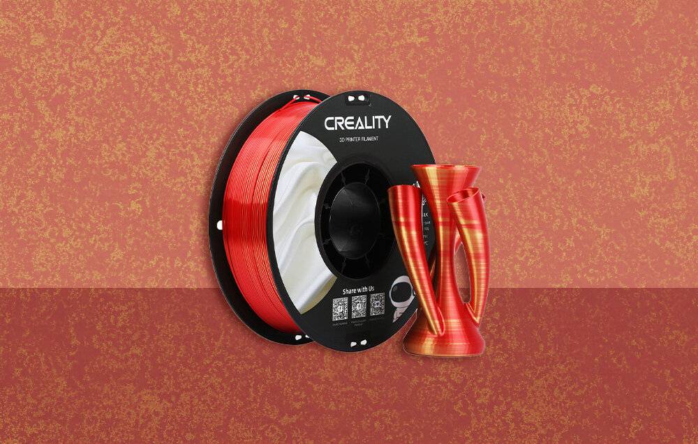 CR-Silk PLA Filament Creality (gold-rot)-3