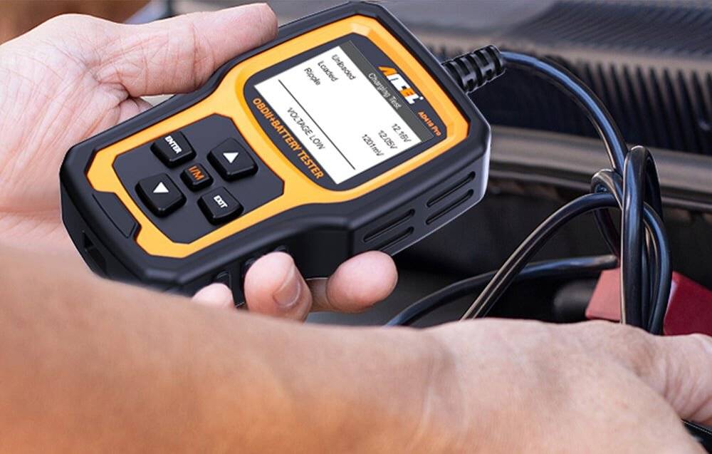 Preisbild für 2in1-Diagnosescanner OBD2 und Batterietester Ancel AD410 PRO