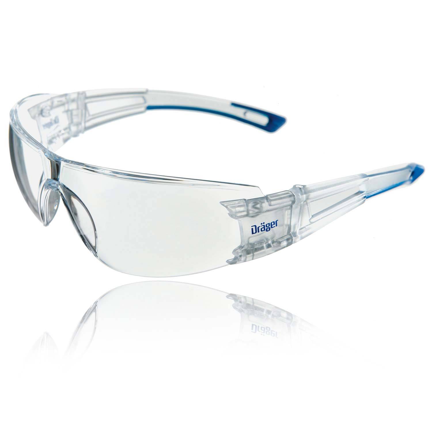 Dräger Schutzbrille Sicherheitsbrille X-pect 8330 kratzfest UV-Schutz Anti-Kratz u. Anti Fog beschichtet-0