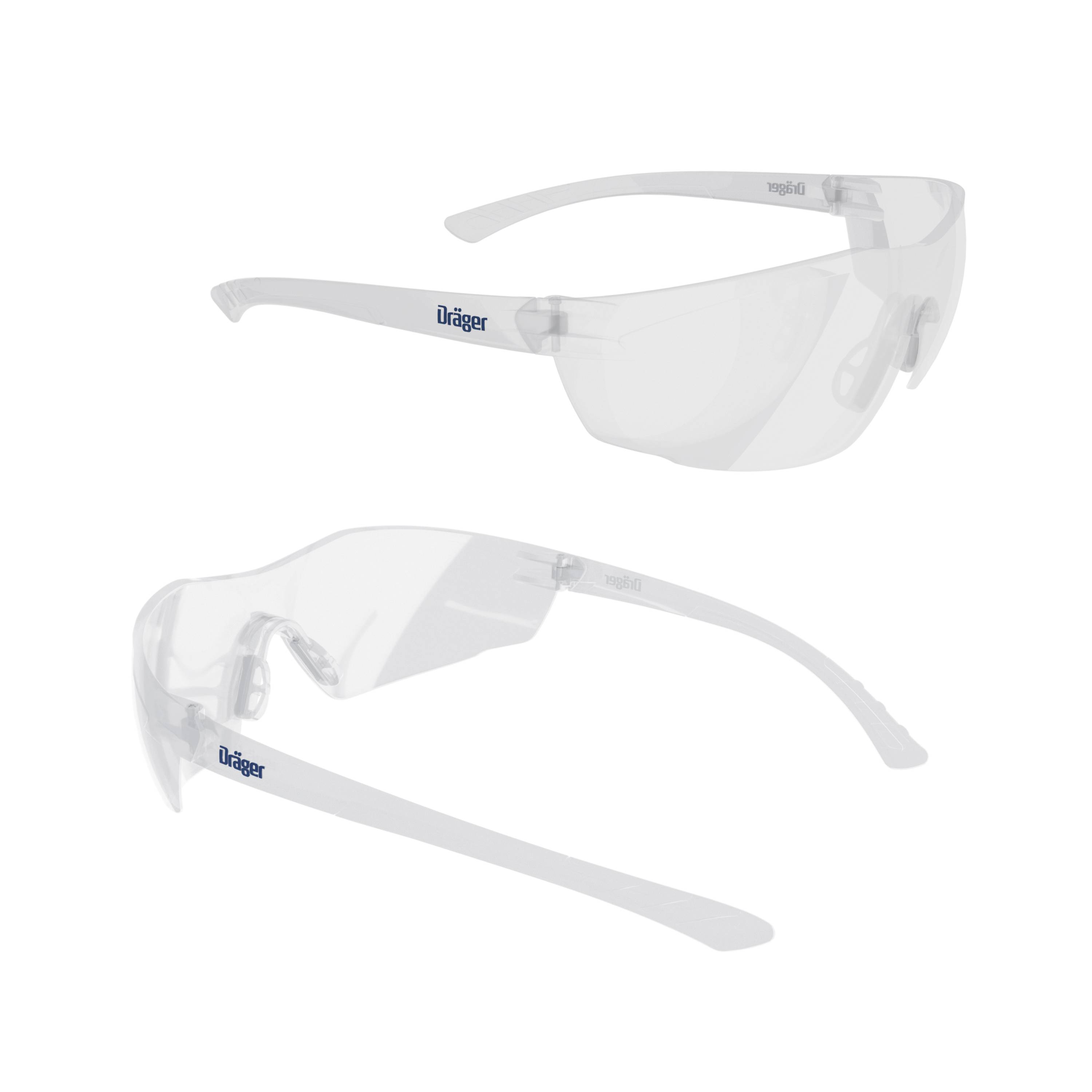 Dräger Schutzbrille Sicherheitsbrille X-pect 8320 Arbeitsbrille Anti-Kratz beschichtet klar kratzfest-2
