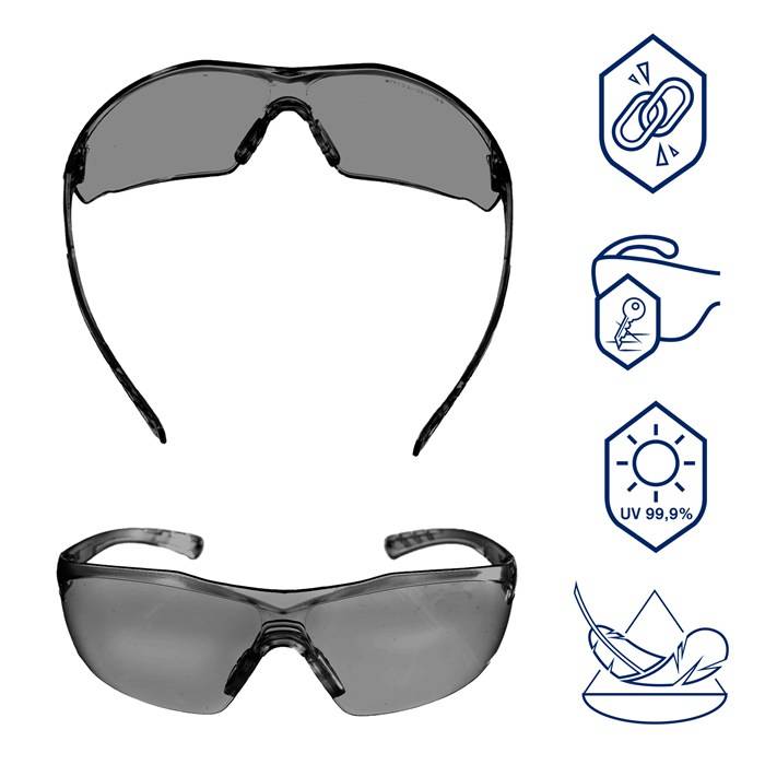 Dräger Schutzbrille Sonnenbrille Sicherheitsbrille X-pect 8321 Bauarbeiten Holzarbeiten Renovierungsarbeiten-2