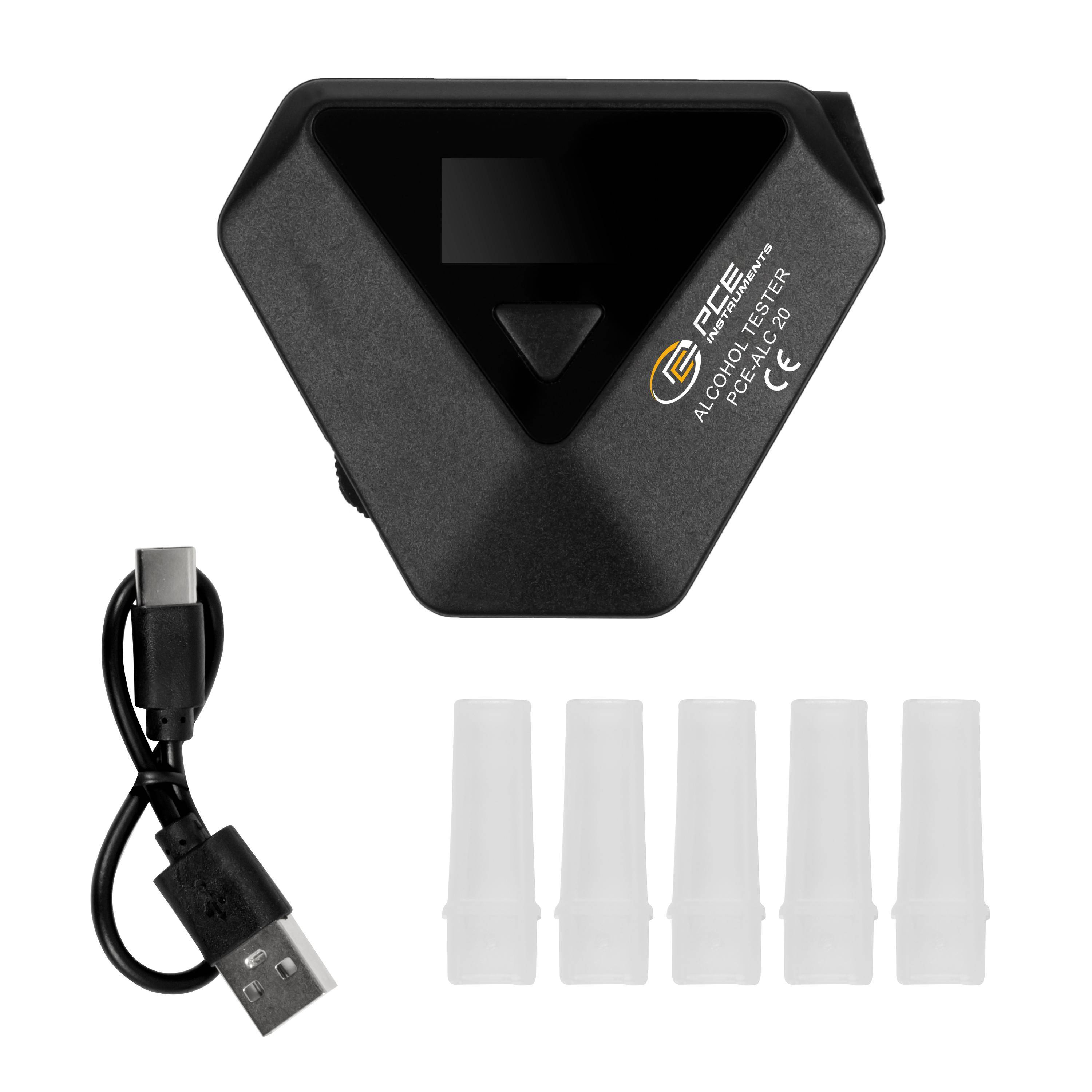 PCE Instruments PCE-ALC 20 Alkoholtester Schwarz 0 bis 400 mg/ml inkl. Display-6