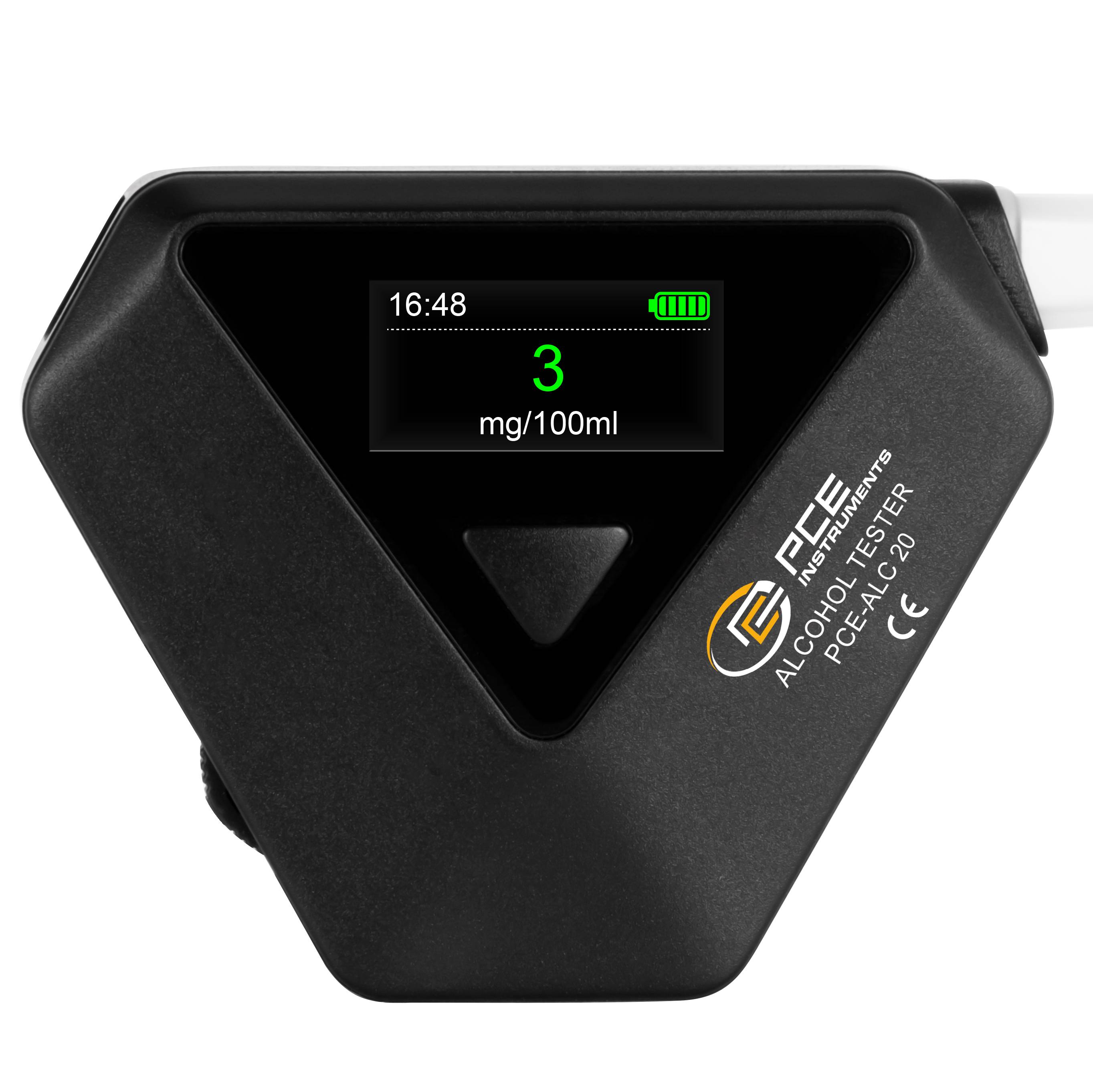 PCE Instruments PCE-ALC 20 Alkoholtester Schwarz 0 bis 400 mg/ml inkl. Display-3