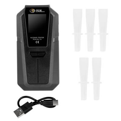 PCE Instruments Alkoholtester PCE-ALC 10 |Messbereich 0 .. 0,4 % BAC |Auflösung 0,001 % BAC |Ampelanzeige |Sprachausgabe-6