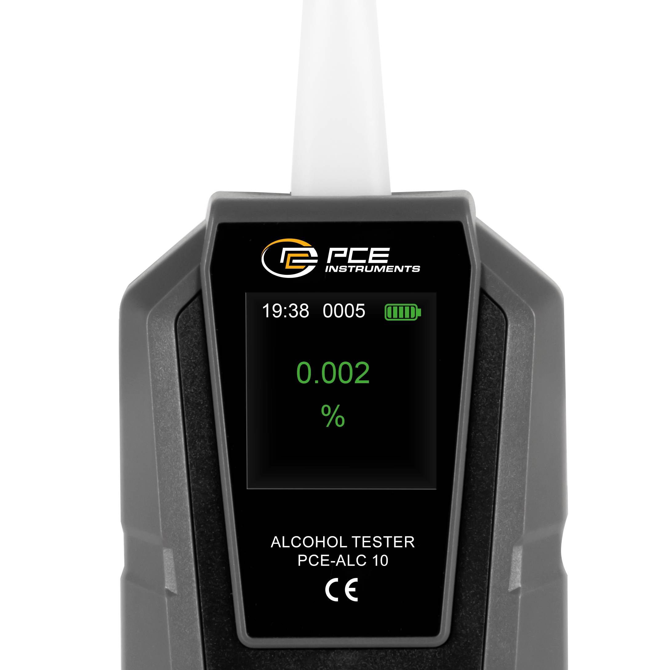 PCE Instruments Alkoholtester PCE-ALC 10 |Messbereich 0 .. 0,4 % BAC |Auflösung 0,001 % BAC |Ampelanzeige |Sprachausgabe-3