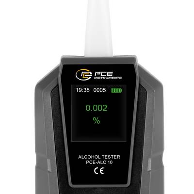 PCE Instruments Alkoholtester PCE-ALC 10 |Messbereich 0 .. 0,4 % BAC |Auflösung 0,001 % BAC |Ampelanzeige |Sprachausgabe-3