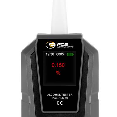 PCE Instruments Alkoholtester PCE-ALC 10 |Messbereich 0 .. 0,4 % BAC |Auflösung 0,001 % BAC |Ampelanzeige |Sprachausgabe-4