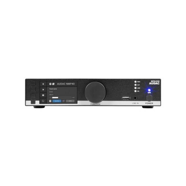 606661 Audac MFA208 Multifunktionaler SourceCon Verstärker 2x 40 W 70 / 100V