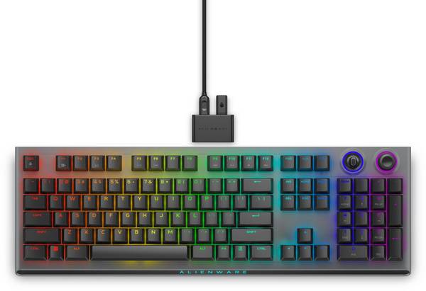 Alienware Wireless-Tri-Mode-Gamingtastatur AW920K (QWERTY), Dark Side of the Moon