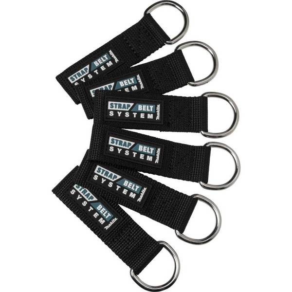 Makita - Gürtelschlaufe - Polyester, rostfreier Stahl (Packung mit 6)